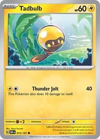 Tadbulb 075/197 - SV03: Obsidian Flames - Pokemon card