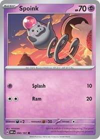 Spoink - SV03: Obsidian Flames - Pokemon card