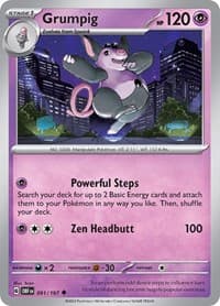 Grumpig - SV03: Obsidian Flames - Pokemon card