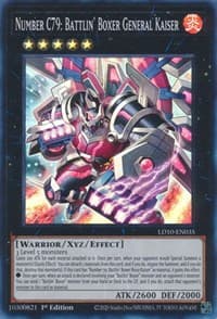 Number C79: Battlin' Boxer General Kaiser - Legendary Duelists: Soulburning Volcano - YuGiOh card