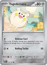 Togedemaru - SV03: Obsidian Flames - Pokemon card