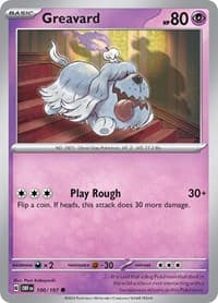 Greavard - SV03: Obsidian Flames - Pokemon card