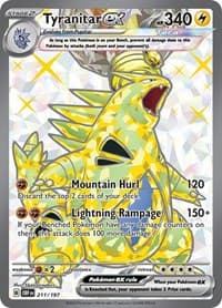 Tyranitar ex - SV03: Obsidian Flames - Pokemon card