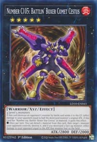 Number C105: Battlin' Boxer Comet Cestus - Legendary Duelists: Soulburning Volcano - YuGiOh card