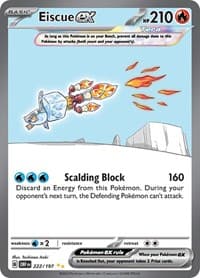 Eiscue ex - SV03: Obsidian Flames - Pokemon card