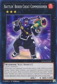 Battlin' Boxer Cheat Commissioner - Legendary Duelists: Soulburning Volcano - YuGiOh card