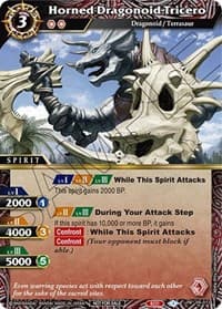 Horned Dragonoid Tricero - Battle Spirits Saga Promo Cards - Battle Spirits Saga card