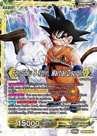 Son Goku // Son Goku & Korin, Martial Discipline - Critical Blow - Dragon Ball Super: Masters card