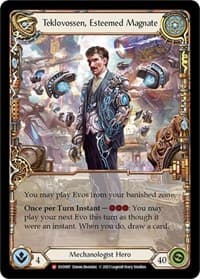 Teklovossen, Esteemed Magnate - Bright Lights - Flesh and Blood TCG card