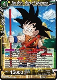 Son Goku, Days of Adventure - Critical Blow - Dragon Ball Super: Masters card
