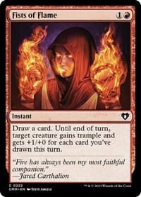 Fists of Flame - Commander Masters - Magic: The Gathering card