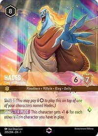 Hades - King of Olympus (Enchanted) - The First Chapter - Disney Lorcana card
