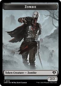 Zombie (0019) // Goblin Double-Sided Token - Commander Masters - Magic: The Gathering card