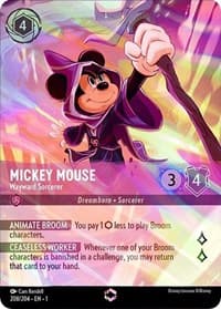 Mickey Mouse - Wayward Sorcerer (Enchanted) - The First Chapter - Disney Lorcana card