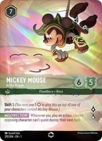 Mickey Mouse - Artful Rogue (Enchanted) - The First Chapter - Disney Lorcana card