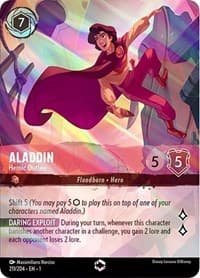 Aladdin - Heroic Outlaw (Enchanted) - The First Chapter - Disney Lorcana card