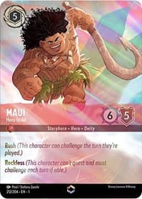 Maui - Hero to All (Enchanted) - The First Chapter - Disney Lorcana card