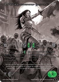 Sylvi, Cadaverous Captain (Silver Kryptik Language) - Wicked Prophecy [Wave 1] (eBay Gen Con Exclusive) - Kryptik TCG card