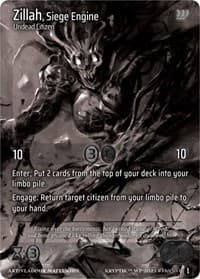 Zillah, Siege Engine - Wicked Prophecy [Wave 1] (eBay Gen Con Exclusive) - Kryptik TCG card