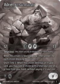 Adriel, Archaic Aspirant - Wicked Prophecy [Wave 1] (eBay Gen Con Exclusive) - Kryptik TCG card