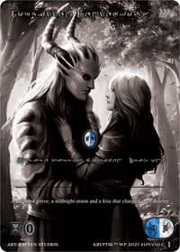 Forbidden Rendezvous (Silver Kryptik Language) - Wicked Prophecy [Wave 1] (eBay Gen Con Exclusive) - Kryptik TCG card