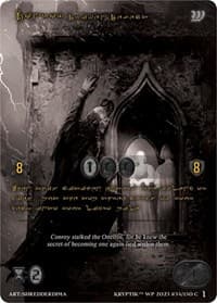 Conroy, Driven Defect (Gold Kryptik Language) - Wicked Prophecy [Wave 1] (eBay Gen Con Exclusive) - Kryptik TCG card
