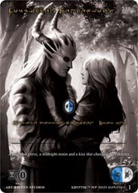 Forbidden Rendezvous (Gold Kryptik Language) - Wicked Prophecy [Wave 1] (eBay Gen Con Exclusive) - Kryptik TCG card