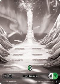 Frigid Requiem (Box Topper) - Wicked Prophecy [Wave 1] (eBay Gen Con Exclusive) - Kryptik TCG card