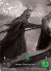 Dumuzi, Shock and Awe (Box Topper) - Wicked Prophecy [Wave 1] (eBay Gen Con Exclusive) - Kryptik TCG card