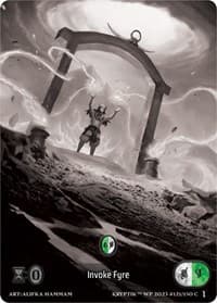 Invoke Fyre (Box Topper) - Wicked Prophecy [Wave 1] (eBay Gen Con Exclusive) - Kryptik TCG card