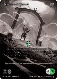 Invoke Fyre (Silver Kryptik Language) - Wicked Prophecy [Wave 1] (eBay Gen Con Exclusive) - Kryptik TCG card