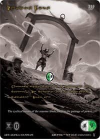 Invoke Fyre (Gold Kryptik Language) - Wicked Prophecy [Wave 1] (eBay Gen Con Exclusive) - Kryptik TCG card