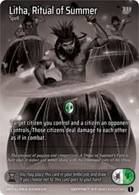 Litha, Ritual of Summer - Wicked Prophecy [Wave 1] (eBay Gen Con Exclusive) - Kryptik TCG card