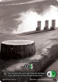 Patient Hibernation (Box Topper) - Wicked Prophecy [Wave 1] (eBay Gen Con Exclusive) - Kryptik TCG card