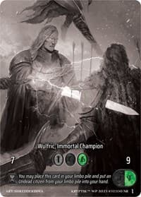 Wulfric, Immortal Champion (Box Topper) - Wicked Prophecy [Wave 1] (eBay Gen Con Exclusive) - Kryptik TCG card