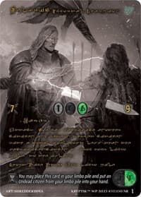 Wulfric, Immortal Champion (Gold Kryptik Language) - Wicked Prophecy [Wave 1] (eBay Gen Con Exclusive) - Kryptik TCG card