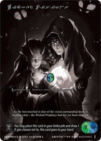 Wicked Visions (Silver Kryptik Language) - Wicked Prophecy [Wave 1] (eBay Gen Con Exclusive) - Kryptik TCG card