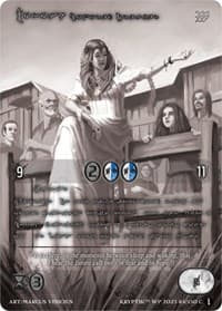 Mokosh, Honored Dreamer (Silver Kryptik Language) - Wicked Prophecy [Wave 1] (eBay Gen Con Exclusive) - Kryptik TCG card