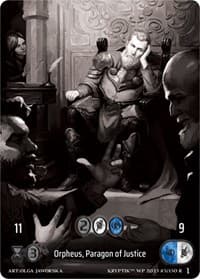 Orpheus, Paragon of Justice (Box Topper) - Wicked Prophecy [Wave 1] (eBay Gen Con Exclusive) - Kryptik TCG card