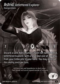Astrid, Unfettered Explorer - Wicked Prophecy [Wave 1] (eBay Gen Con Exclusive) - Kryptik TCG card
