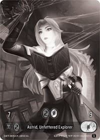 Astrid, Unfettered Explorer (Box Topper) - Wicked Prophecy [Wave 1] (eBay Gen Con Exclusive) - Kryptik TCG card