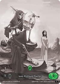 Juno, Profound Painter (Box Topper) - Wicked Prophecy [Wave 1] (eBay Gen Con Exclusive) - Kryptik TCG card