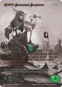 Juno, Profound Painter (Gold Kryptik Language) - Wicked Prophecy [Wave 1] (eBay Gen Con Exclusive) - Kryptik TCG card