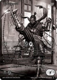 Manute (Silver Kryptik Language) - Wicked Prophecy [Wave 1] (eBay Gen Con Exclusive) - Kryptik TCG card