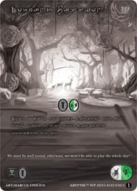 Dormant Passion (Silver Kryptik Language) - Wicked Prophecy [Wave 1] (eBay Gen Con Exclusive) - Kryptik TCG card