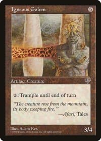 Igneous Golem - Mirage - Magic: The Gathering card