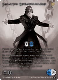 Fervent Incantation (Silver Kryptik Language) - Wicked Prophecy [Wave 1] (eBay Gen Con Exclusive) - Kryptik TCG card