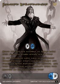 Fervent Incantation (Gold Kryptik Language) - Wicked Prophecy [Wave 1] (eBay Gen Con Exclusive) - Kryptik TCG card