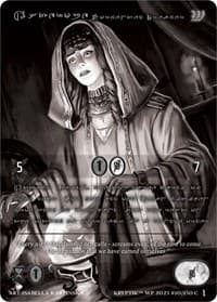 Asterope, Tormented Dreamer (Silver Kryptik Language) - Wicked Prophecy [Wave 1] (eBay Gen Con Exclusive) - Kryptik TCG card