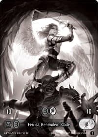 Ferrica, Benevolent Blade (Box Topper) - Wicked Prophecy [Wave 1] (eBay Gen Con Exclusive) - Kryptik TCG card